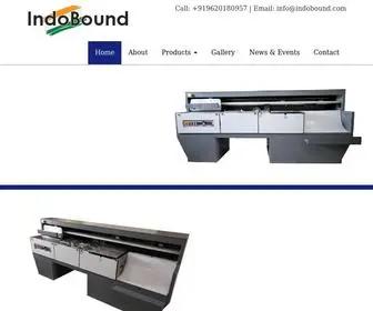 Indobound.com(Case Binding Machine Manufacturer) Screenshot