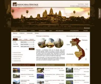 Indochinaheritage.com(INDOCHINA HERITAGE TRAVEL) Screenshot