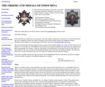 Indochinamedals.com(Indochina Medals) Screenshot