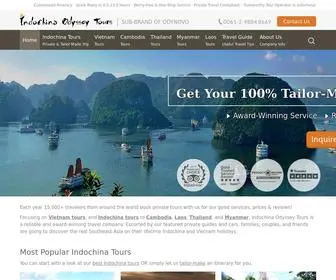 Indochinaodysseytours.com(Southeast Asia Private Tours to Vietnam) Screenshot