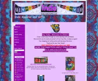 Indocrafts.com(Indo Apparel and Gifts) Screenshot