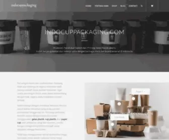 Indocuppackaging.com(Jasa Sablon Gelas Plastik dan Paper Cup Murah Jakarta) Screenshot