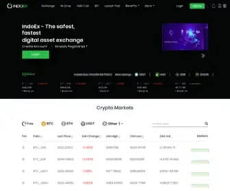 Indoex.io(Indoex is a secure blockchain exchange mainly) Screenshot