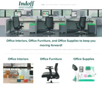 Indoffsolutions.com(Indoff Office Interiors of Lafayette) Screenshot