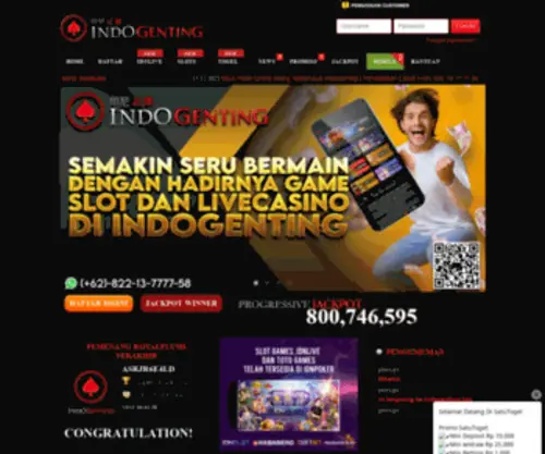 Indogenting.com(P0ker 0nline Indonesia) Screenshot