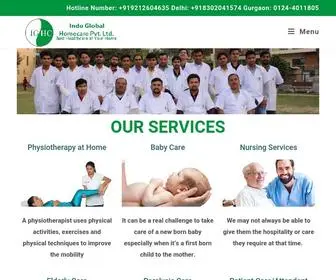 Indoglobalhomecare.in(Health Care at Home) Screenshot