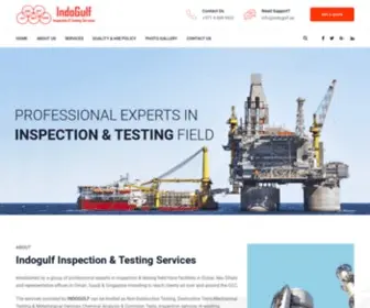 Indogulf.ae(Indogulf Inspection & Testing Services) Screenshot