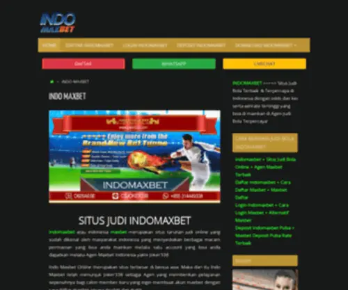Indomaxbett.org(Indomaxbett) Screenshot
