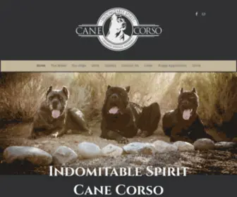 Indomitablespiritcanecorso.com(Indomitable Spirit Cane Corso) Screenshot