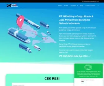 Indonekargo.com(Cargo Murah dan Jasa Pengiriman Barang PT Indone Kargo Ekspress) Screenshot