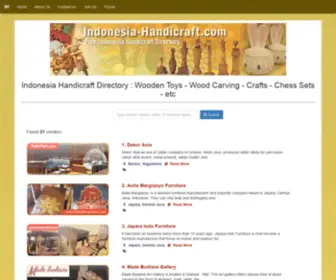 Indonesia-Handicraft.com(Indonesia Handicraft Directory) Screenshot