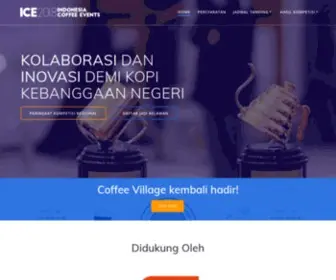 Indonesiacoffeeevents.com(Coffee competition and exhibition) Screenshot