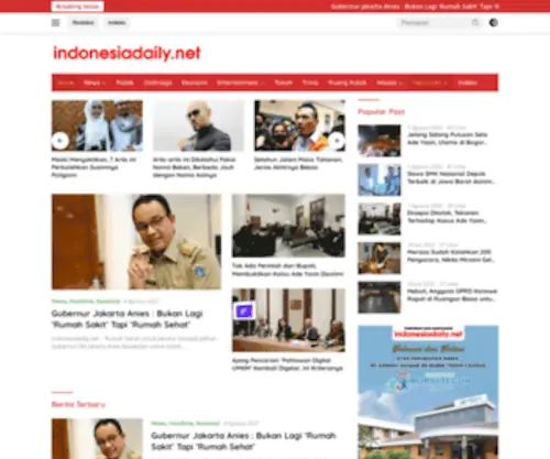 Indonesiadaily.net(Adalah portal berita yang menyuguhkan berita aktual) Screenshot