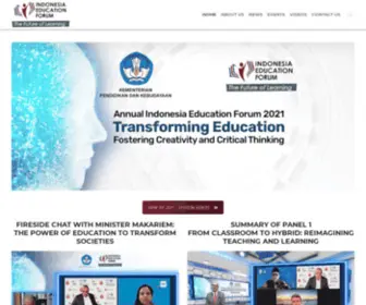 Indonesiaeducationforum.com(The Future Learning) Screenshot