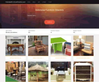Indonesiafurnituredirectory.com(Welcome to Indonesia Furniture Directory) Screenshot