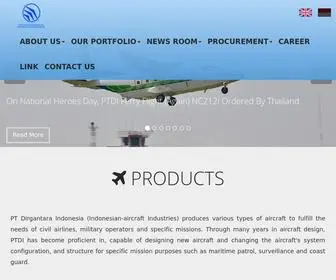 Indonesian-Aerospace.com(Dirgantara Indonesia (Persero)) Screenshot