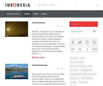 Indonesiatourism.com(Just a smile away) Screenshot