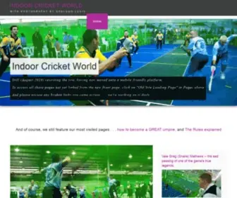 IndoorcricketWorld.net(Indoor Cricket World) Screenshot