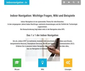 Indoornavigation.de(Indoor Navigation Wiki) Screenshot