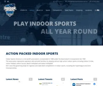 Indoorsportsvictoria.com.au(Play Indoor Sports All Year Round) Screenshot