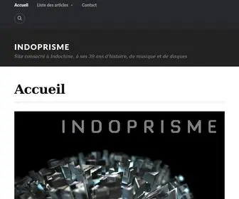 Indoprisme.com(Site consacré à Indochine) Screenshot