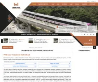 Indoremetrorail.com(Indore Metro Rail Corporation Limited) Screenshot