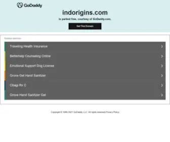 Indorigins.com(InDIAN ORIGINS) Screenshot