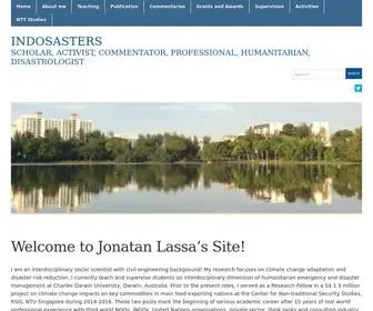 Indosasters.org(Scholar, activist, commentator, professional, humanitarian, disastrologist) Screenshot