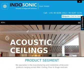 Indosonic.com(Indosonic Acoustic & Stagecraft Solutions) Screenshot