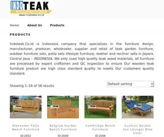 Indoteak.co.id(Teak Garden Furniture Suppliers Jepara) Screenshot