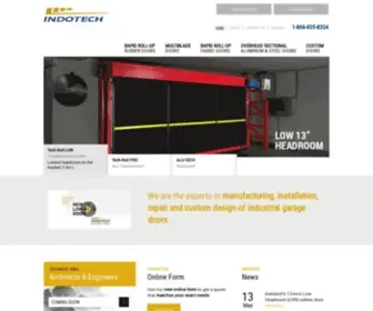 Indotech.ca(Industrial Garage Doors) Screenshot