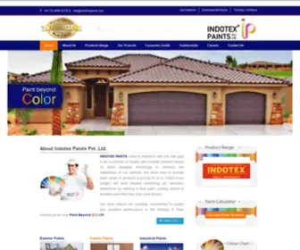 Indotexpaints.com(Indotex Paints Pvt) Screenshot