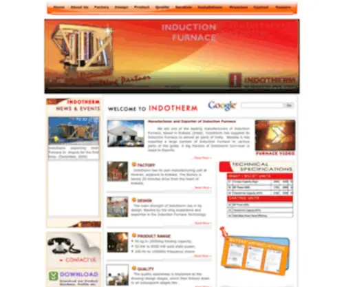 Indotherm.net(Indotherm Furnaces Pvt Ltd) Screenshot