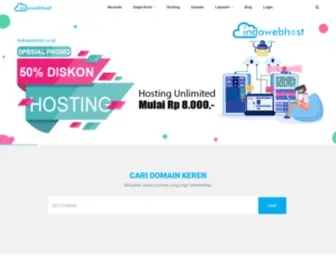 Indowebhost.co.id(Indowebhost Penyedia Server Hosting Terbaik Indonesia) Screenshot