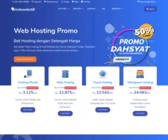 Indowebsite.co.id(Perusahaan Web Hosting dan Domain Indonesia) Screenshot