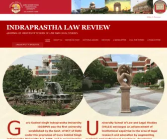 Indraprasthalawreview.in(EJOURNAL OF UNIVERSITY SCHOOL OF LAW AND LEGAL STUDIES) Screenshot