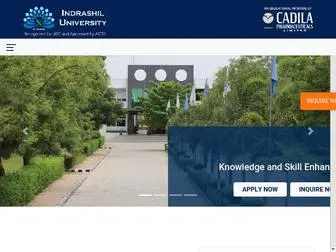 Indrashiluniversity.edu.in(Indrashil University) Screenshot