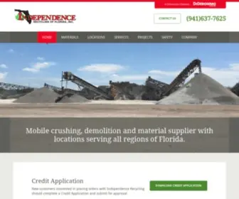Indrec.com(Independence Recycling of Florida) Screenshot