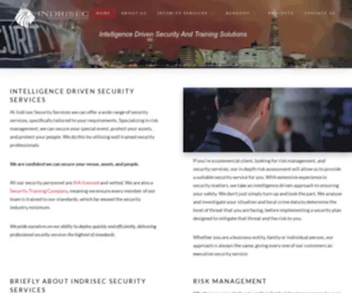 Indrisec.co.uk(Security Services by Indrisec) Screenshot