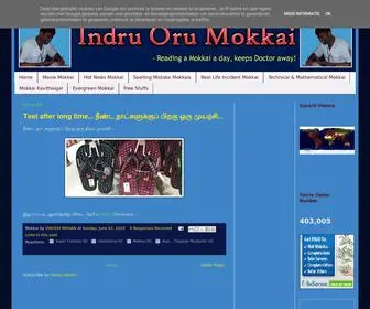 Indruorumokkai.com(Indru Oru Mokkai) Screenshot