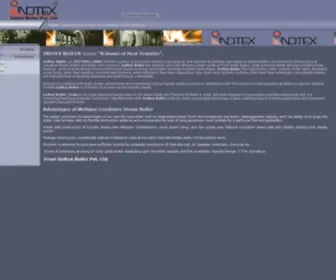 Indtexboiler.com(Indtex Steam Boiler manufacturer of India) Screenshot