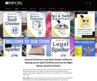 Inductel.com(Inductel Software defining dictionaries & spell checkers) Screenshot