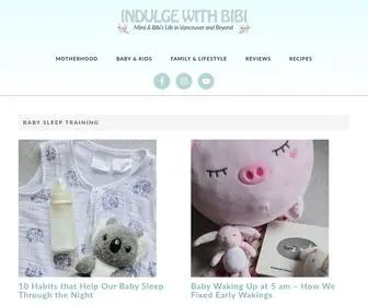 Indulgewithbibi.com(Indulge with Bibi) Screenshot