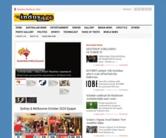 Indusage.com.au(Indian newspaper in australia) Screenshot