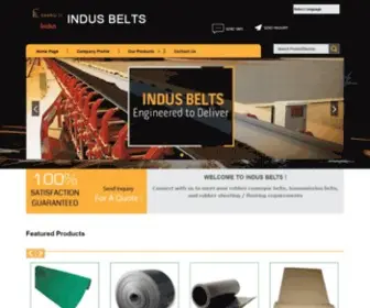 Indusbelts.in(Rubber Flooring Sheets Manufacturer) Screenshot