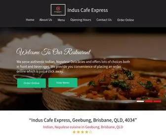 Induscafe.com.au(Visit our official website Indus Cafe Express) Screenshot