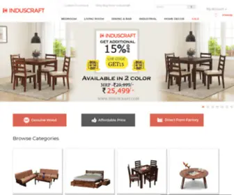 Induscraft.com(Online Furniture India) Screenshot