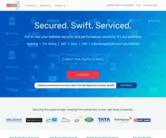 Indusface.com(Web Application Security) Screenshot