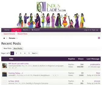 Indusladies.com(The largest Online Community for Indian Women in the World) Screenshot