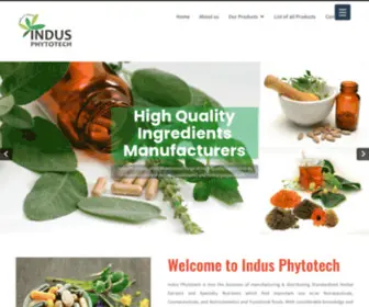 Indusphytotech.com(Indus Phytotech) Screenshot